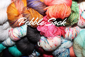 Pebble Sock by Black Trillium Fibre Studio