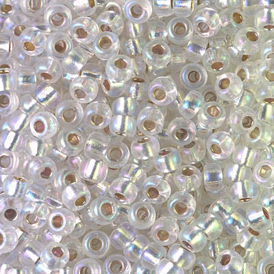 Rocaille seed beads, Dia. 3 mm, size 8/0 , hole size 0,6-1,0 mm, off white,  25 g/ 1 pack