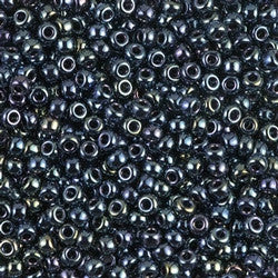 Miyuki Round Rocaille Seed Bead 8/0 Inside Color Dark Blue, Adult Unisex, Size: 3 Grams