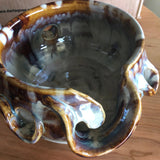 Deco Colorwork Yarn Bowl by Spring Street Pottery