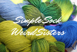 Simple Sock - Weird Sisters by MJ Yarns